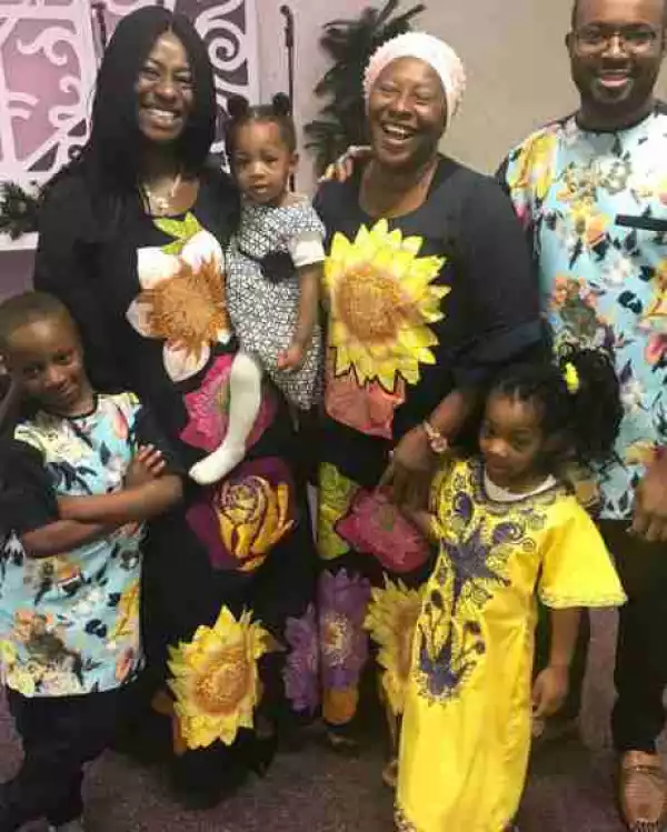 Actress Patience Ozokwor Steps Out With Daughter, Grandchildren, Son-In-Law In London